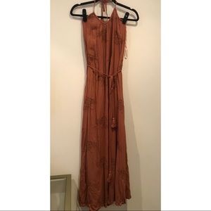 Forever 21 Burnt Orange Maxi Dress S